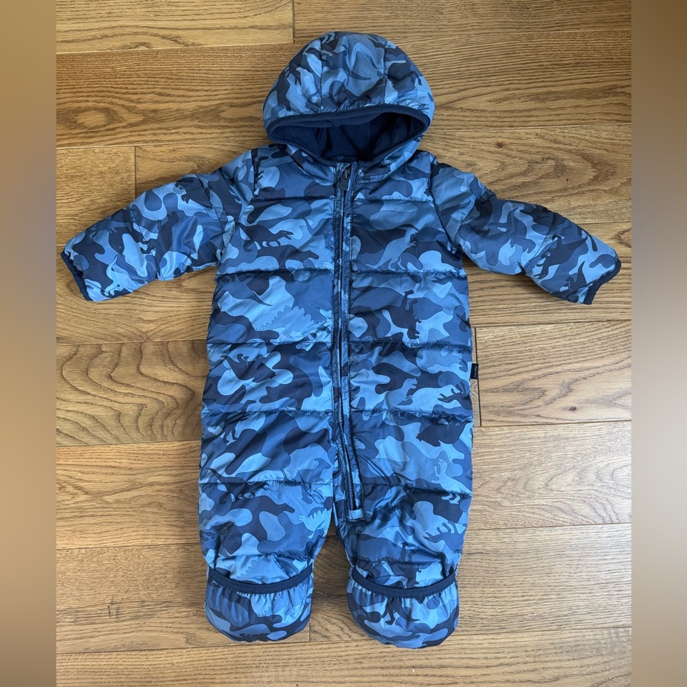 GAP Blue Camo Kids Snowsuit Bunting